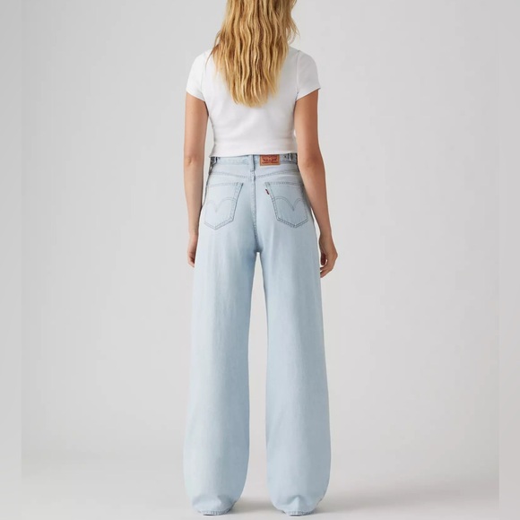 Levi’s Cinch Baggy Jeans Never Going To Change Light Wash 25x31 NWT - Picture 5 of 10